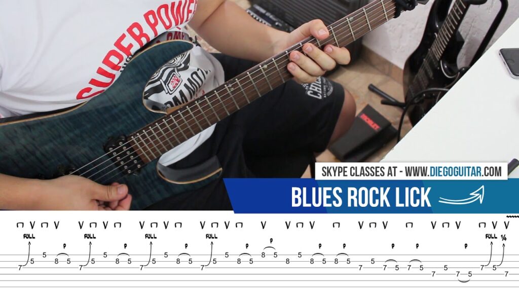 Jimmy Page Style Guitar Lick TAB