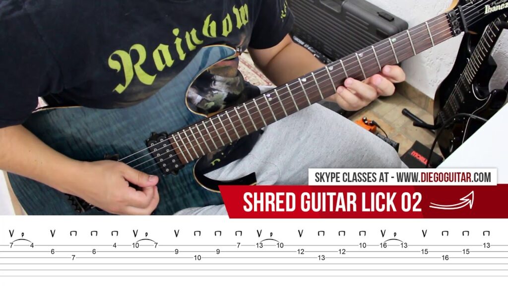Sweep Picking Guitar Lick TAB