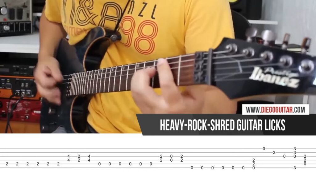 Heavy Metal Shred Guitar Lick TAB