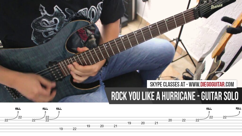 Scorpions Rock You Like a Hurricane Guitar Solo TAB