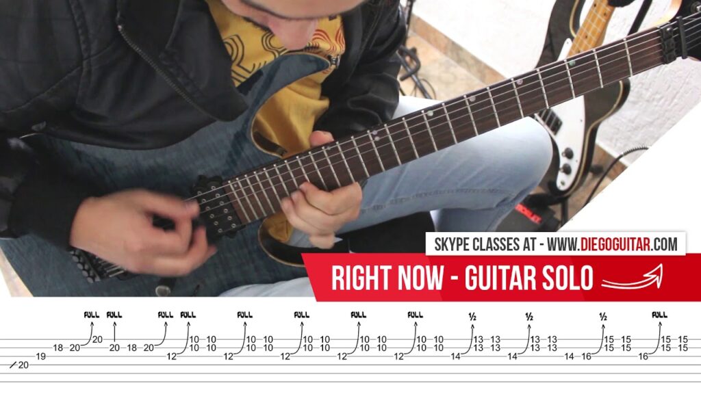 Van Halen Right Now Guitar Solo TAB