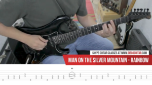 Man On The Silver Mountain Tab