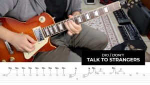 Don't Talk To Strangers Guitar Solo Lesson Tab