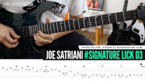 Joe Satriani Aeolian Guitar Lick TAB