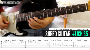 Alternate Picking Exercise Guitar Lick TAB