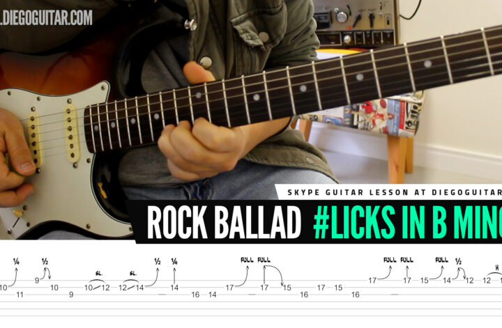 rock ballad guitar licks