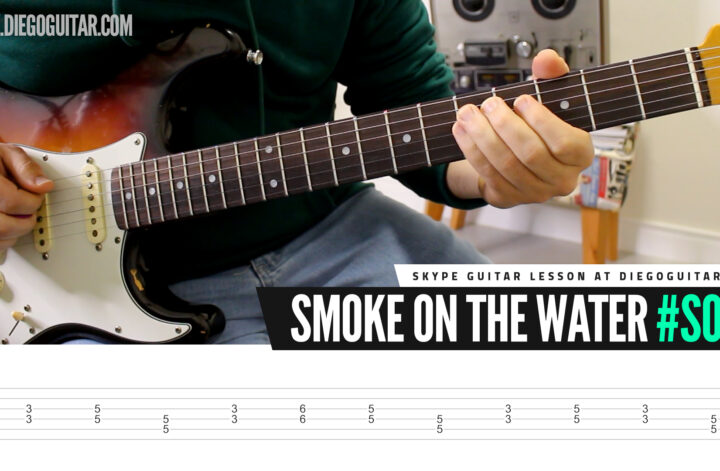 smoke on the water guitar solo tab lesson tutorial