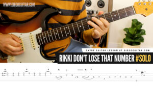 Rikki Don't Lose That Number Solo Tab