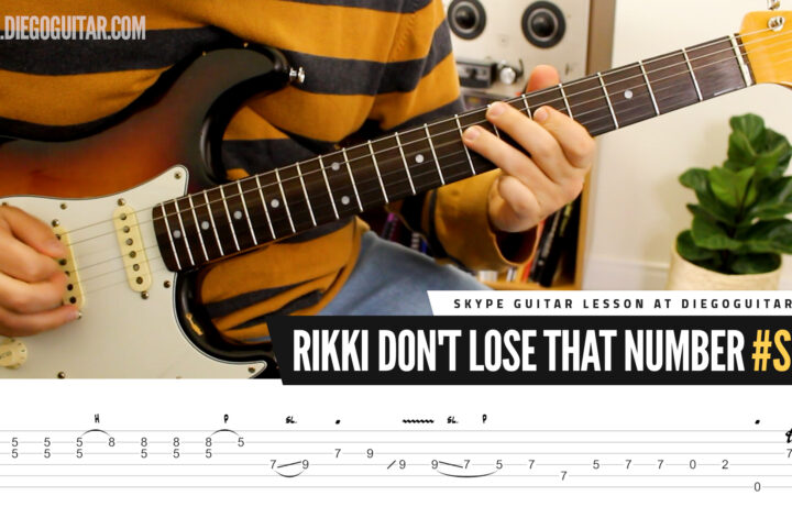 rikki don't lose that number solo tab