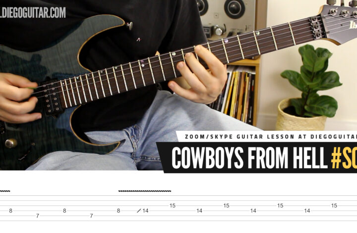 Cowboys From Hell Guitar Solo Tab
