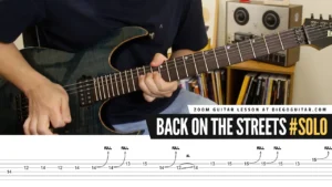 John Norum Back on the Streets Guitar Solo Tab