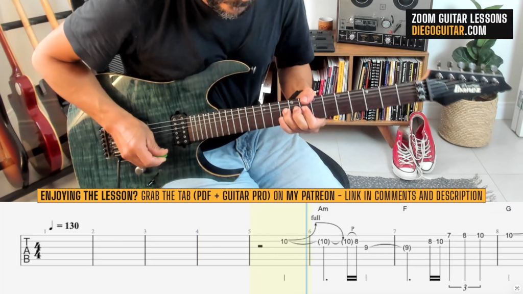 born to be my baby bon jovi guitar solo tab