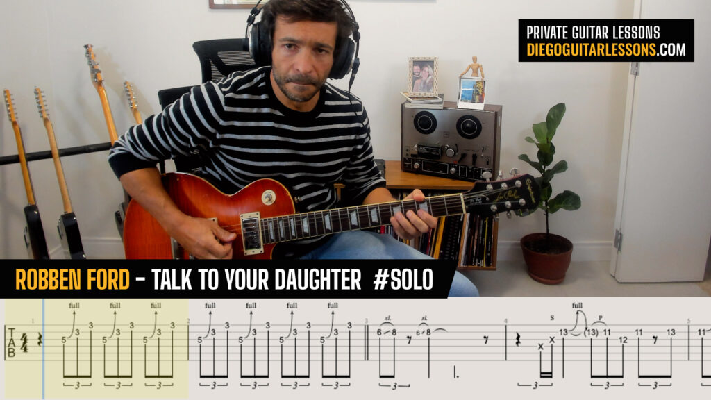 robben ford talk to your daughter guitar solo tab