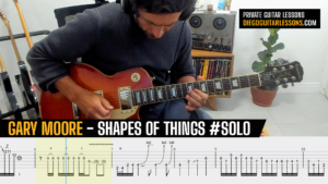 Gary Moore Shapes of Things Guitar Solo TAB