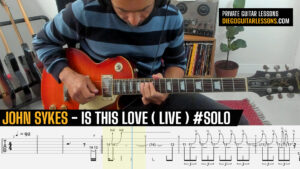 John Sykes Is This Love Guitar Solo TAB